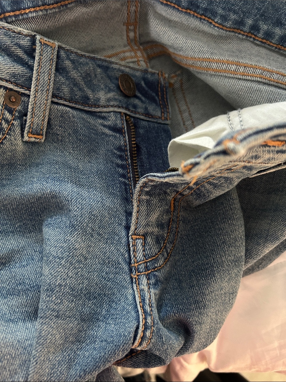 Women’s Classic Levi Blue Superlow Rise Bootcut Jeans - Picture 6 of 7